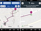Nokia Maps voetgangernavigatie met gesproken aanwijzingen