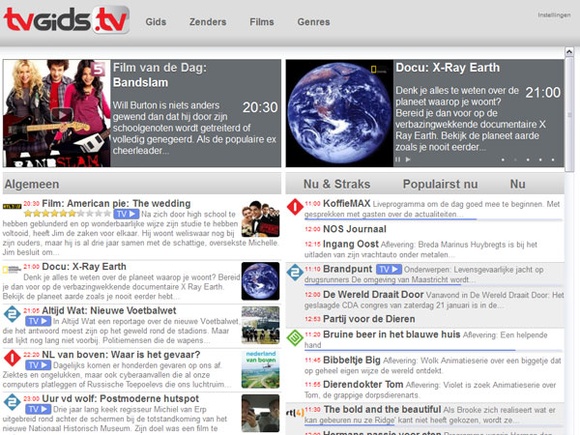 TVGids.tv nu ook met normale website