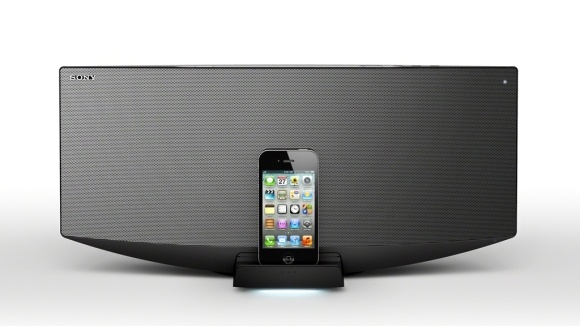 Sony CMT-V50ip: speakerdock met magnetische vloeistof