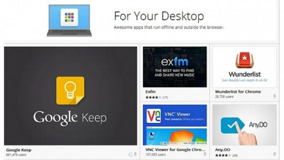 Google Chrome Apps voor ieder platform PCM